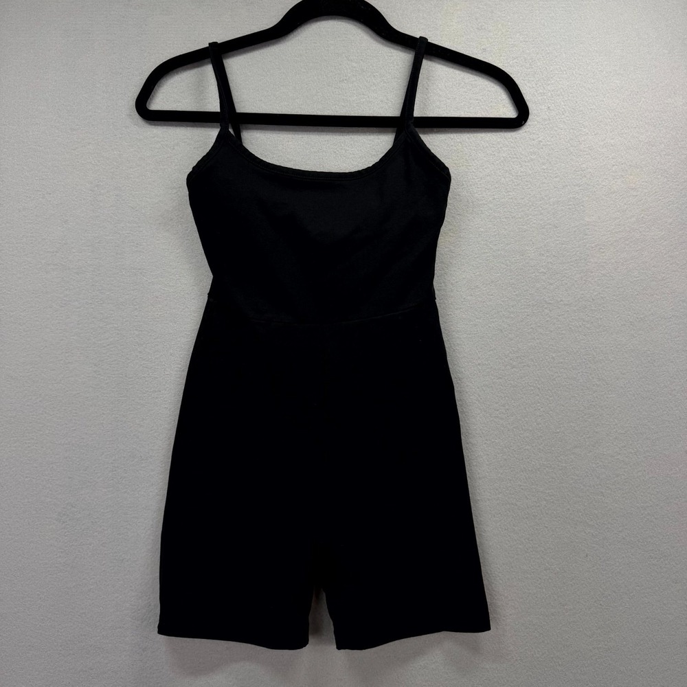 Madewell‎ Romper Womens 2XS Black Supersoft Double-Layered Built-in Shelf Bra